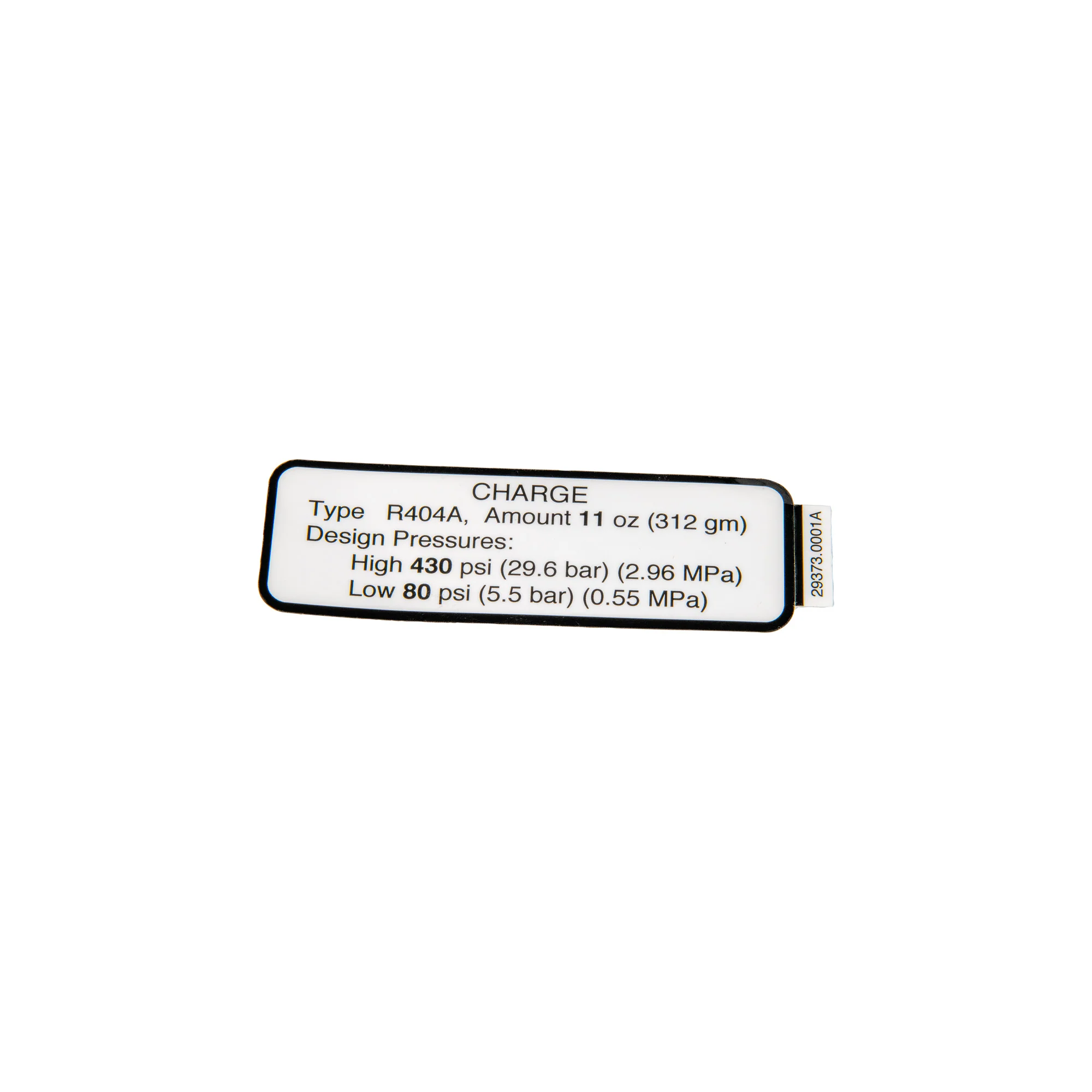 Bunn 29373.0001 Decal Coolant Charge - Nt2168Gk | Fits ULTRA-2