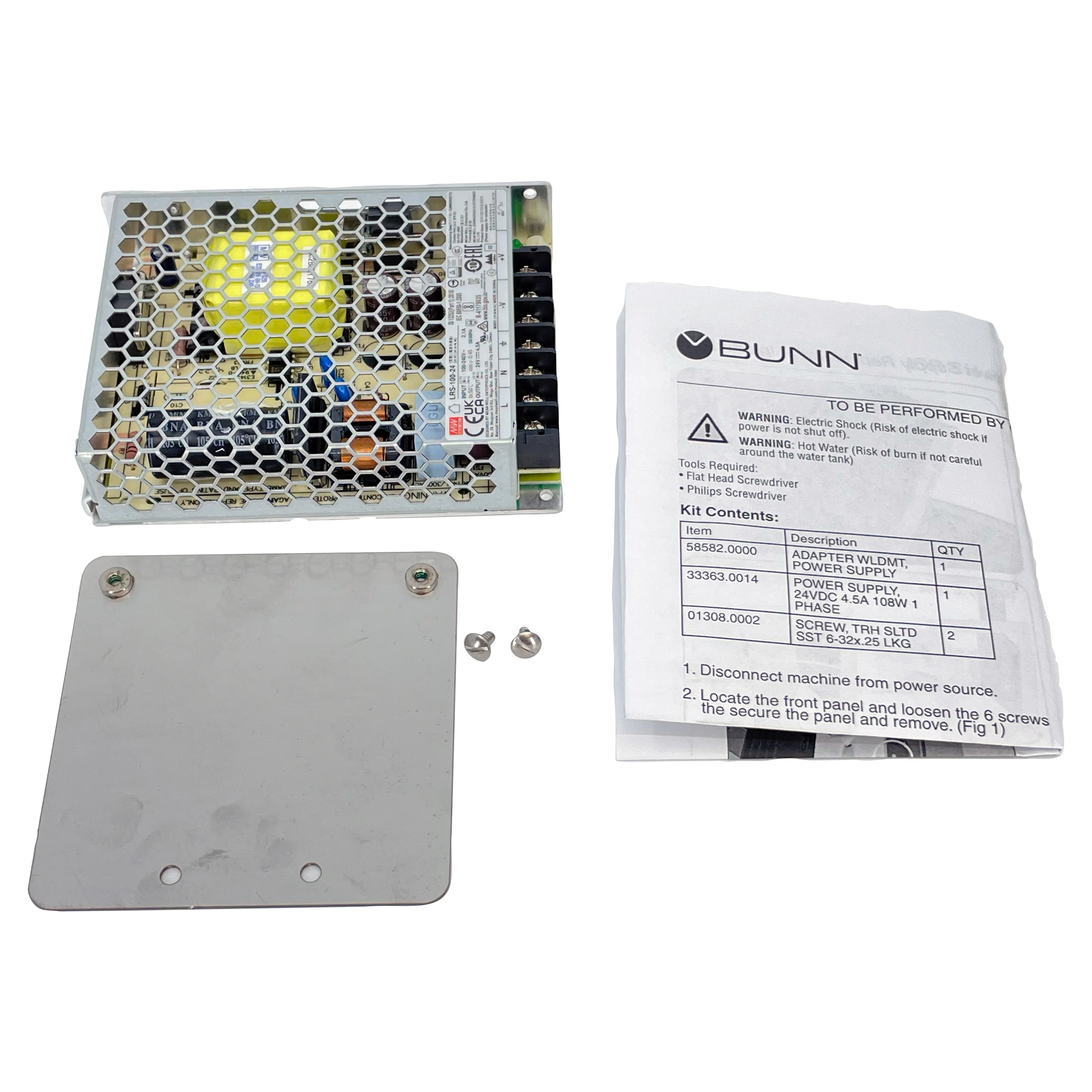 Bunn 33363.1014 Kit Pwr Supply 24Vdc 4.5A 108W 1 Phase