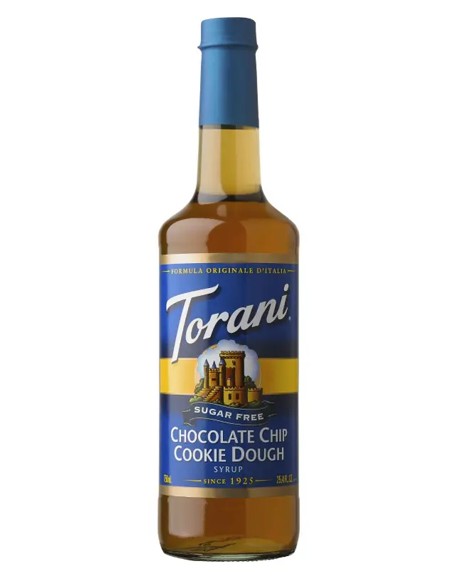 SUGAR FREE Chocolate Chip Cookie Dough Torani Syrup 750 ml