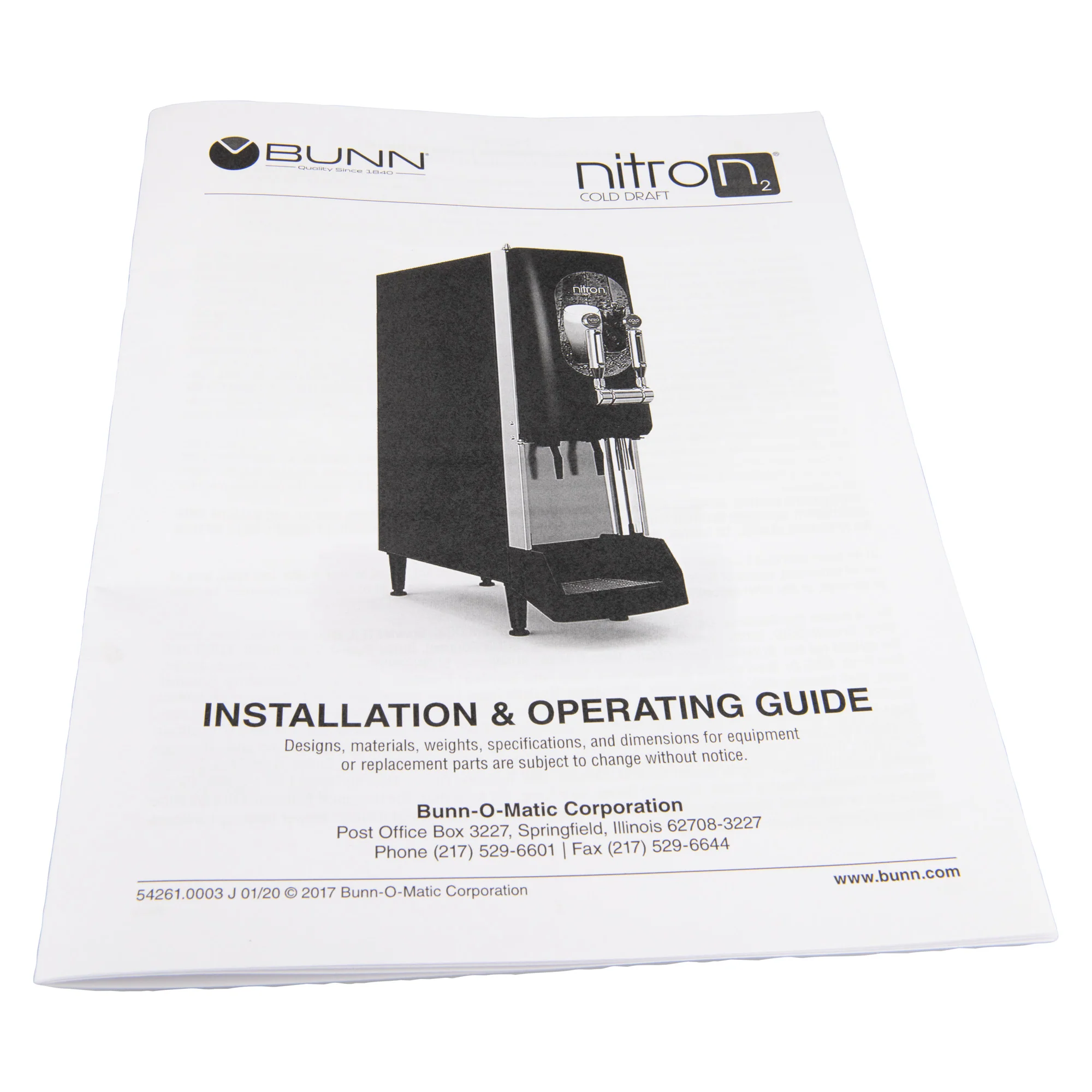 Bunn 54261.0003 Manual Install & Op Nitron2