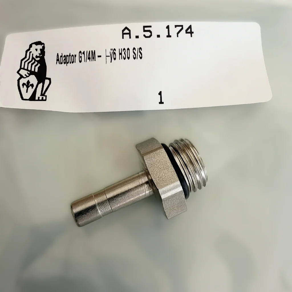 La Marzocco A.5.174 Adaptor G1/4M-Ø6 H30 S/S | Fits Linea Micra & Linea Mini R