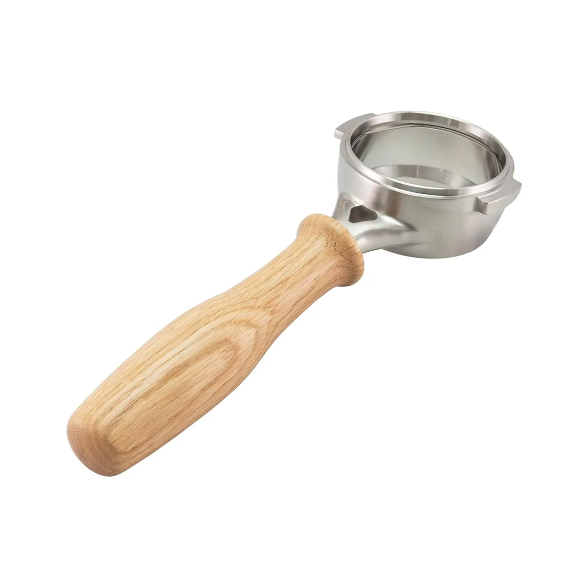 Rancilio 10071151R Filterholder Bottomless Stainless Steel Wood