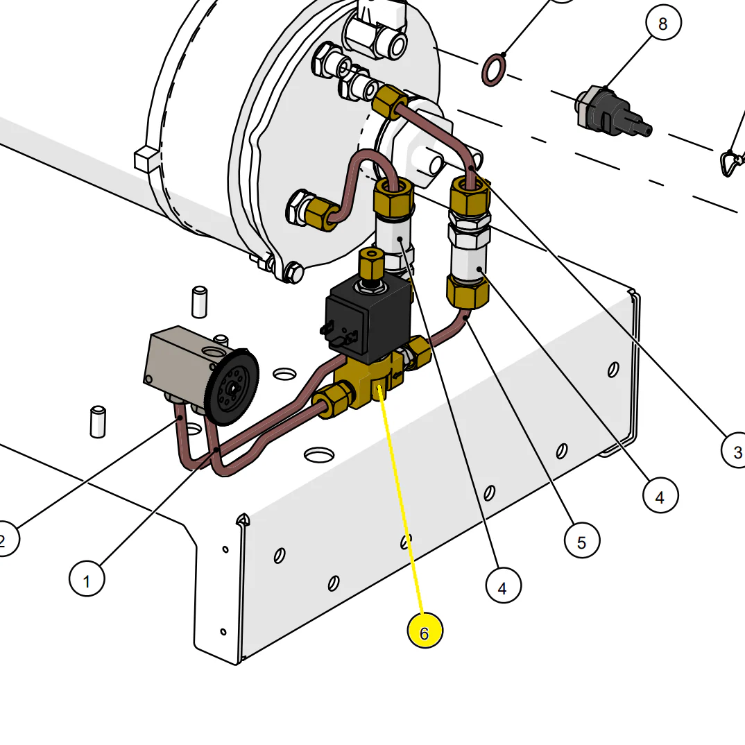 La Marzocco B.2.033 GB5 X-S 3 Way Solenoid Valve 24v | Fits FB80, GB5 & More