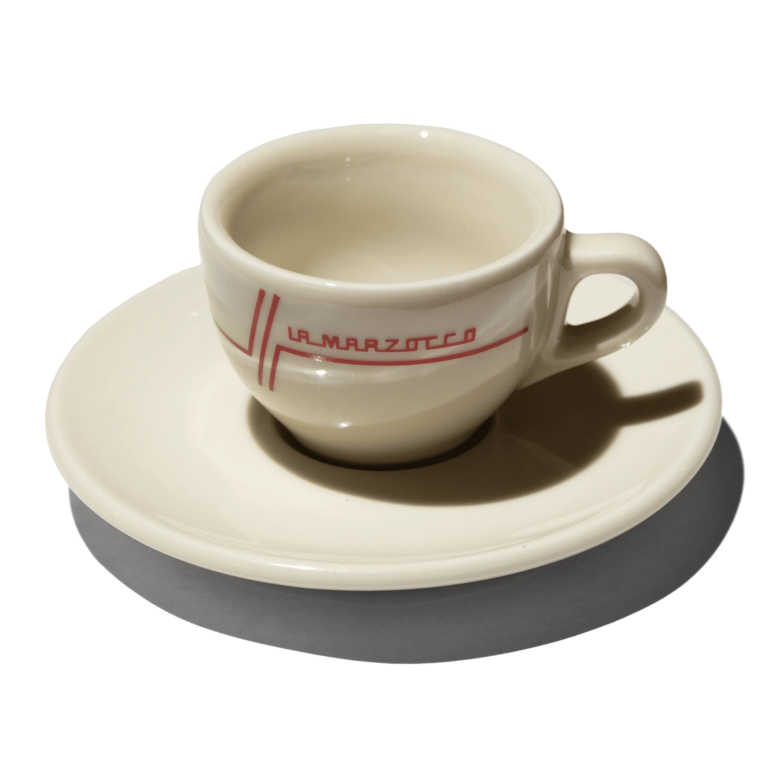 La Marzocco Y178 Legacy Linea Demitasse Cup & Saucer (red lines)