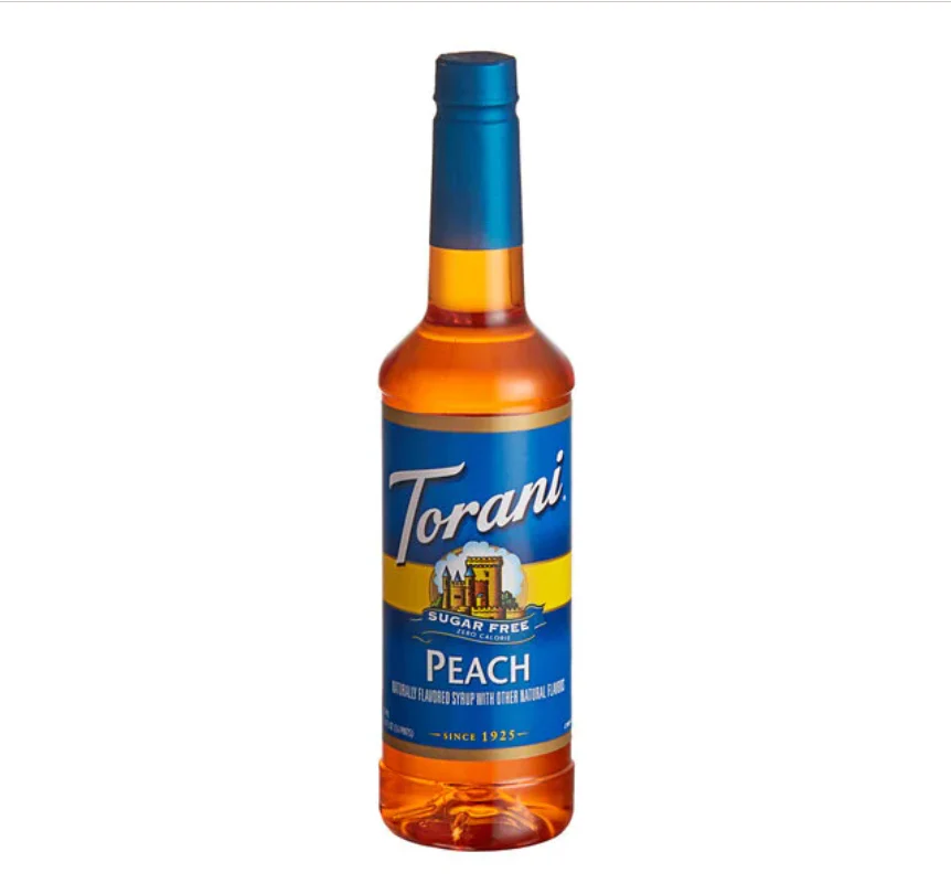 SUGAR FREE Peach Torani Syrup