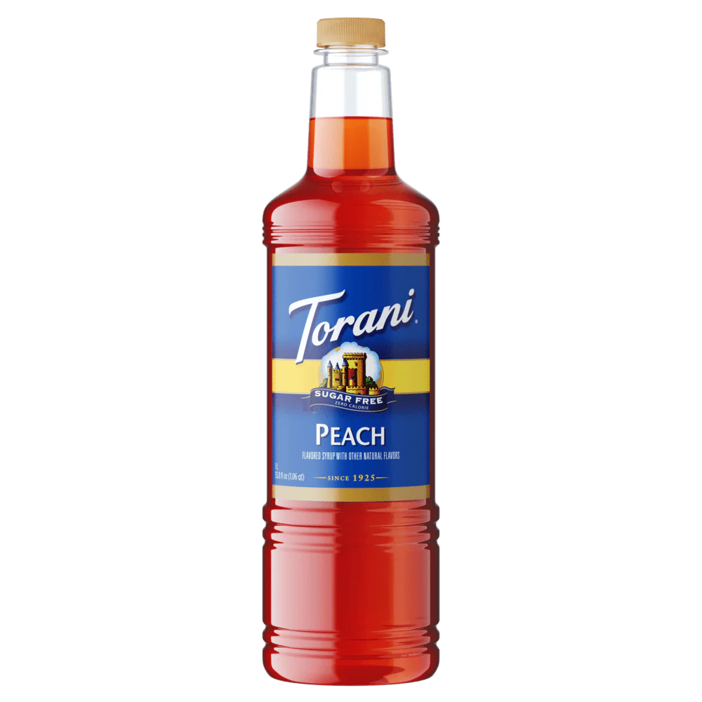 SUGAR FREE Peach Syrup 1L PET